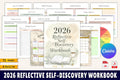 75-page reflective self-discovery workbook digital product bundle.