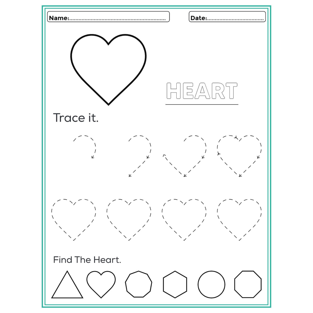 Shape Tracing and Find the Shape Worksheets