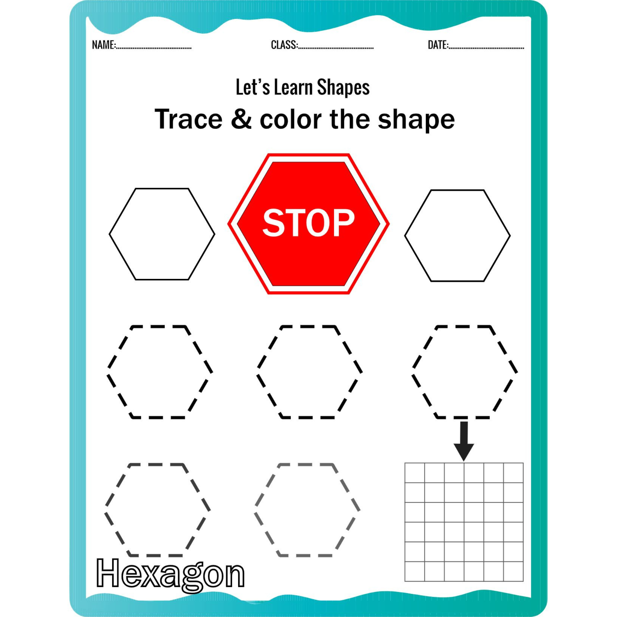 Shapes Activity Book Trace and Color