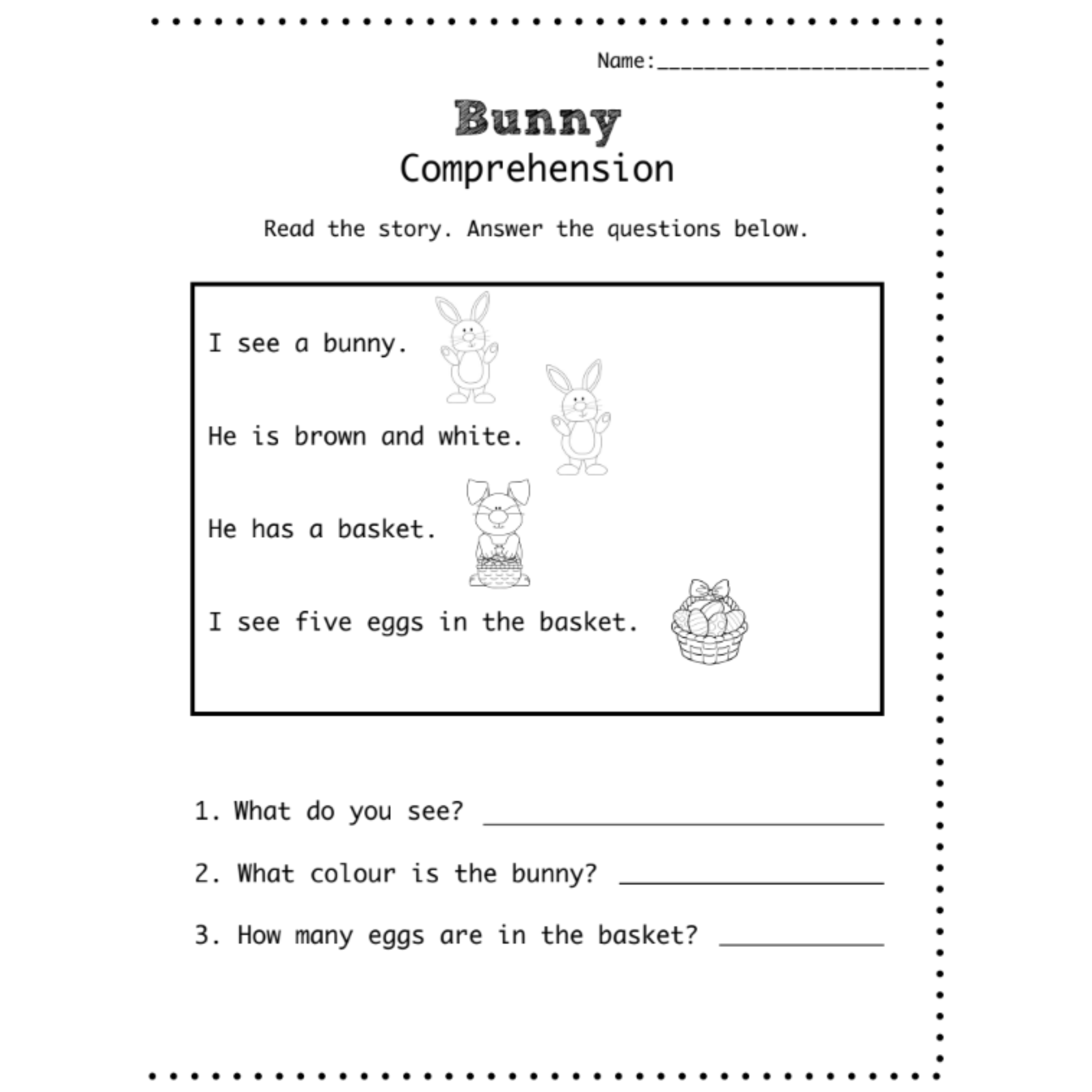 Short Animal Comprehension Stories