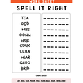 Spell It Right Picture Spelling Worksheets