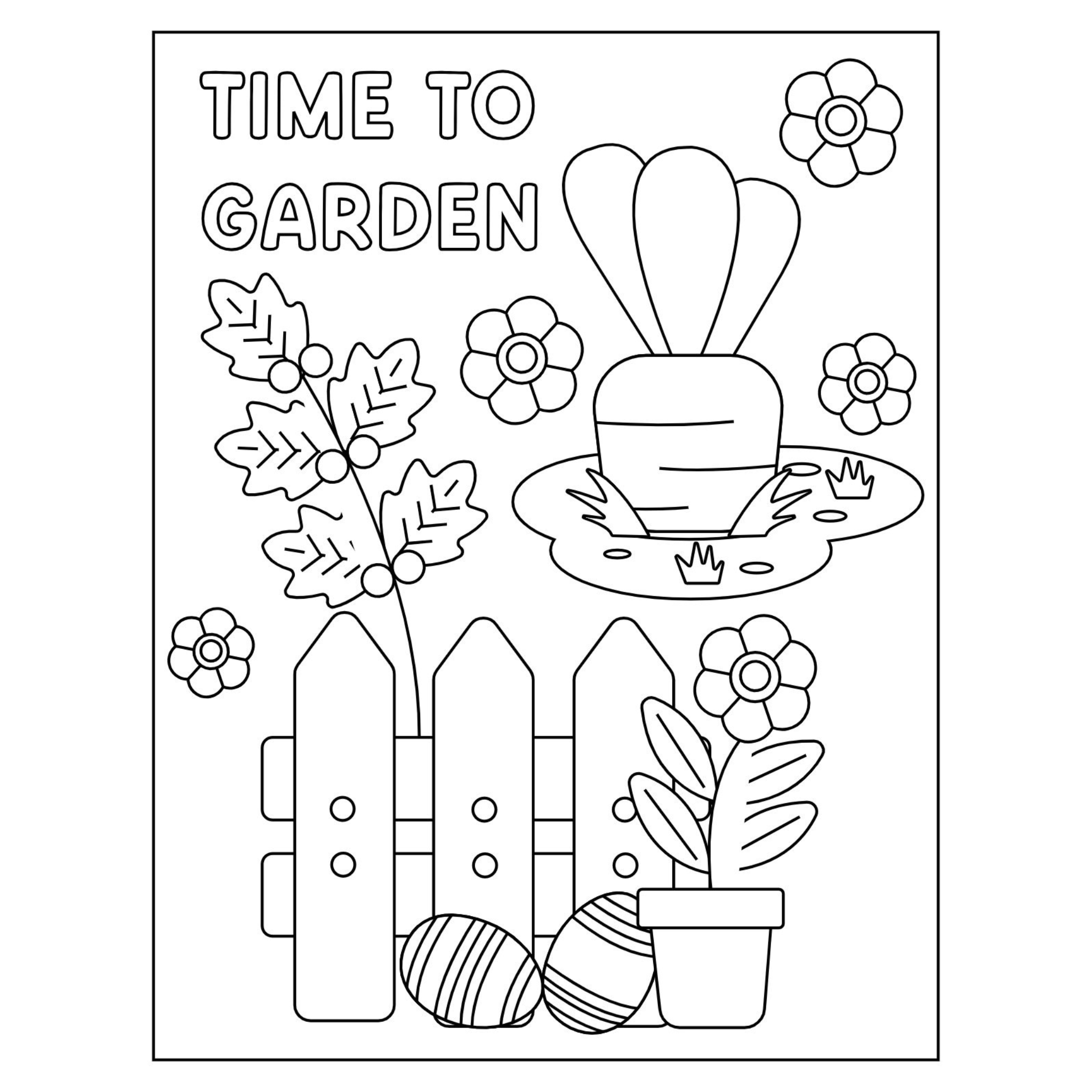 Spring Coloring Pages for Kids