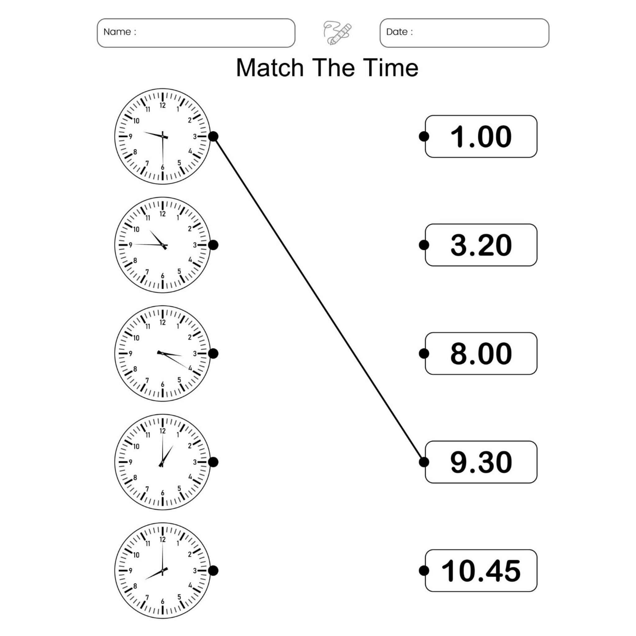 Telling Time Worksheets 120 Page Workbook