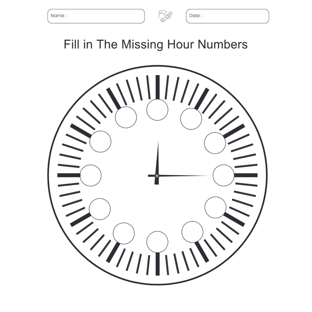 Time Learning Clocks Worksheet Book