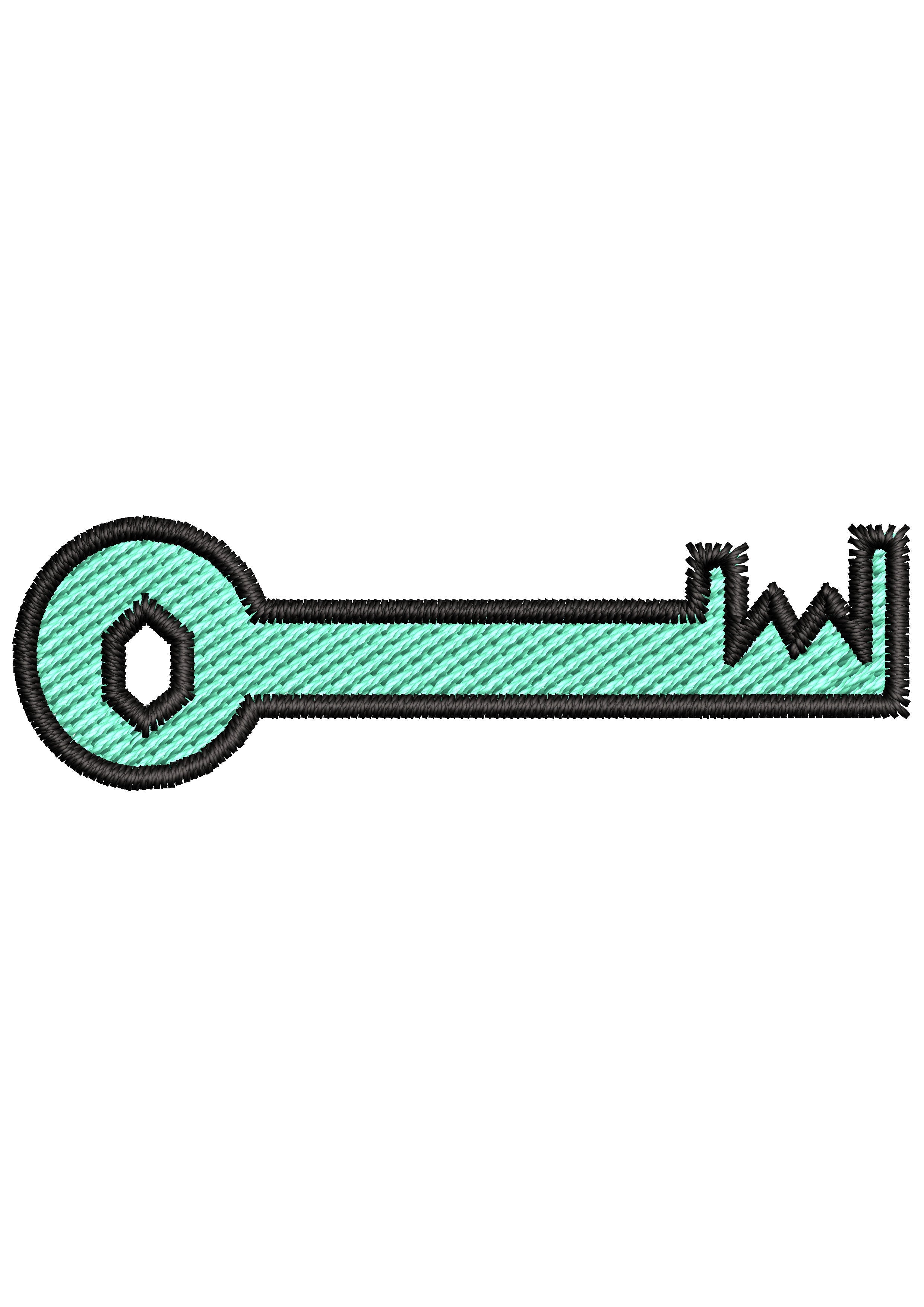 Key of Life Embroidery Design