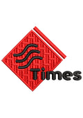 Times Embroidery Design