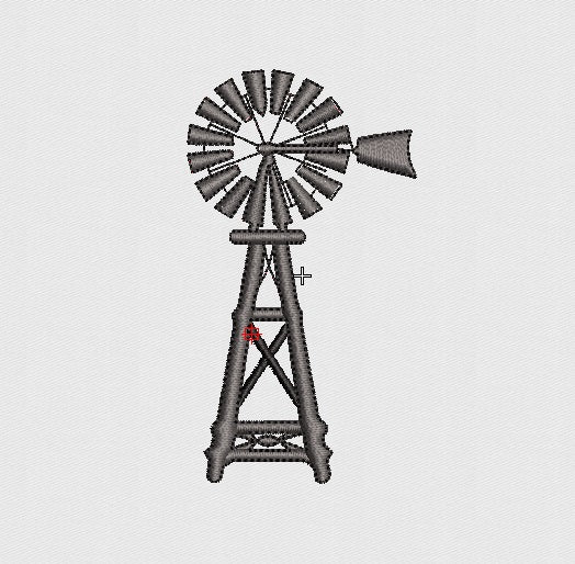 Turbine Embroidery Design