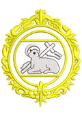 Lamb Gold Embroidery Design