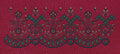 Arch Border Navy Embroidery Design