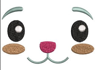Cat Eyes Embroidery Design