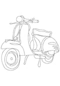 Scooter Embroidery Design