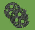 Stylized Cookies Emblem Embroidery Design