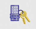 Keys Embroidery Design