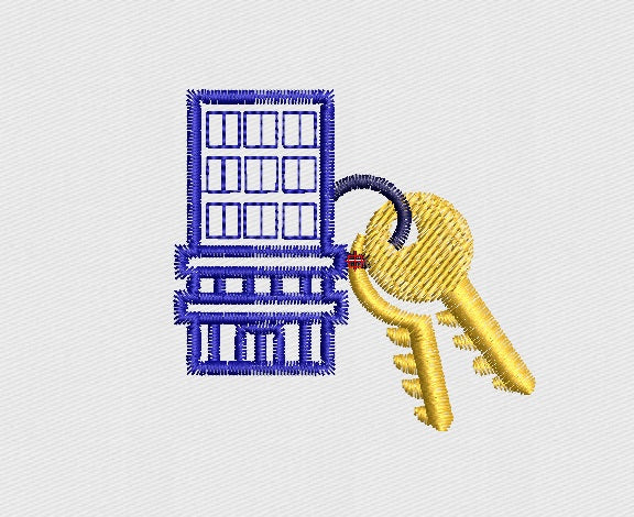 Keys Embroidery Design