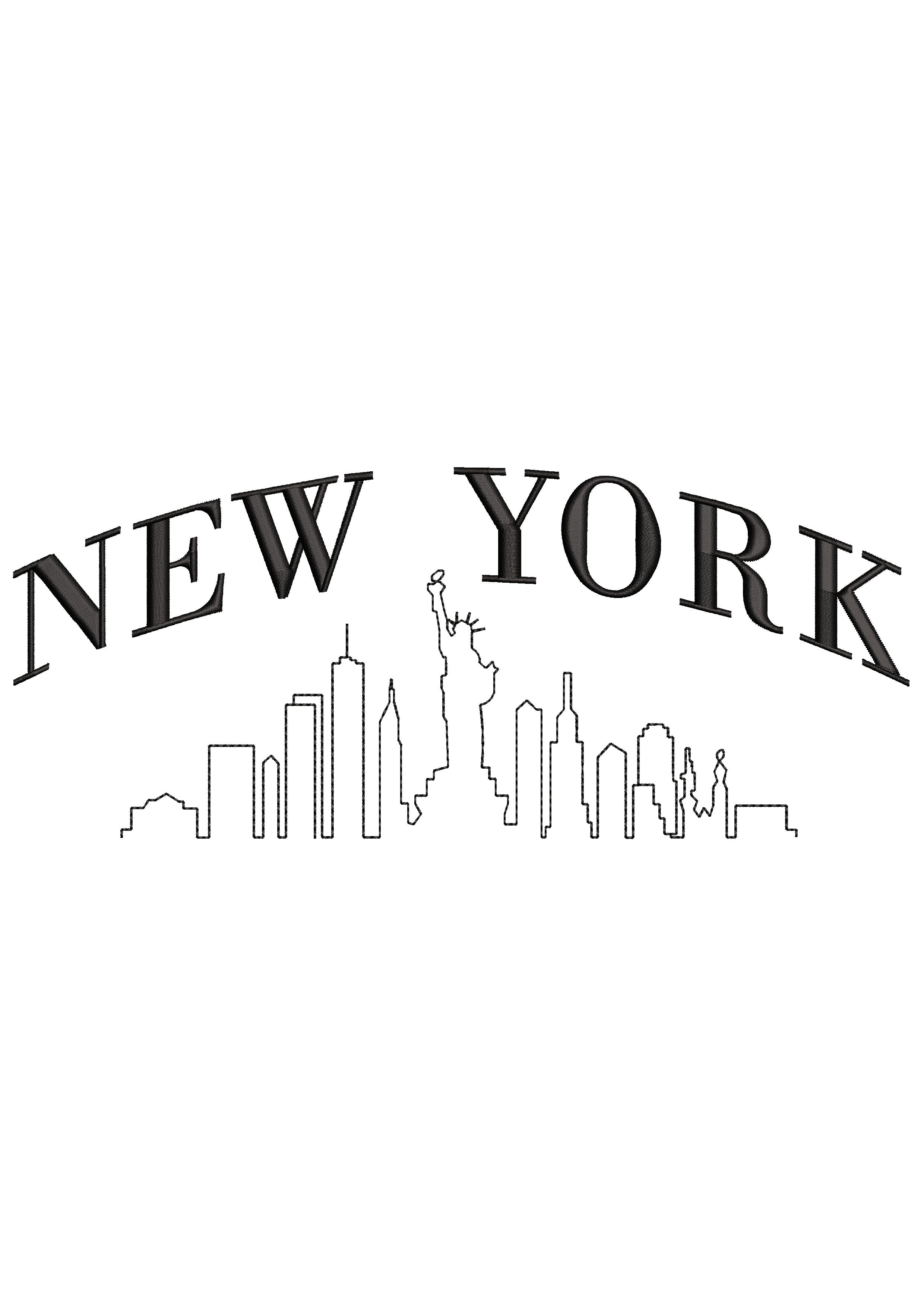 New York Embroidery Design