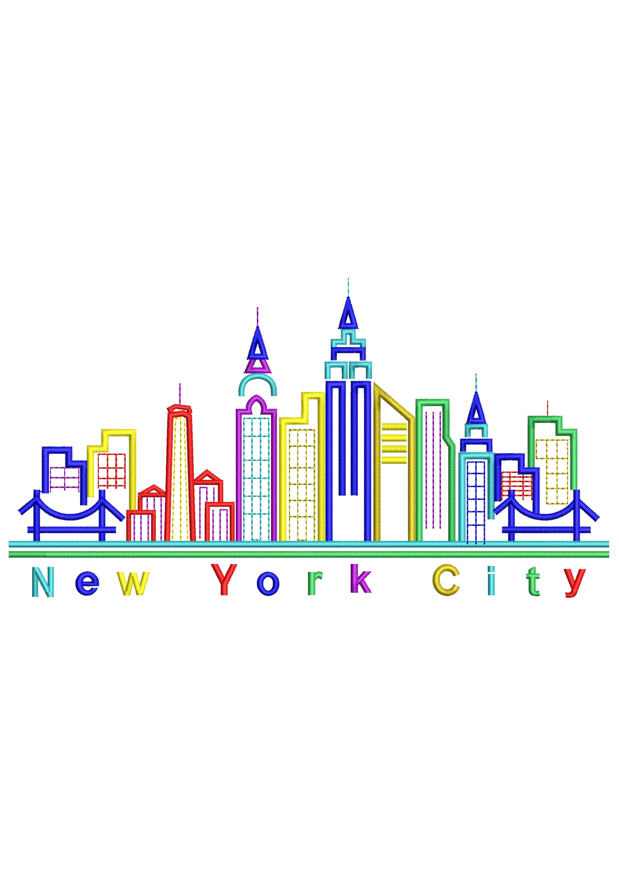 New York City Embroidery Design