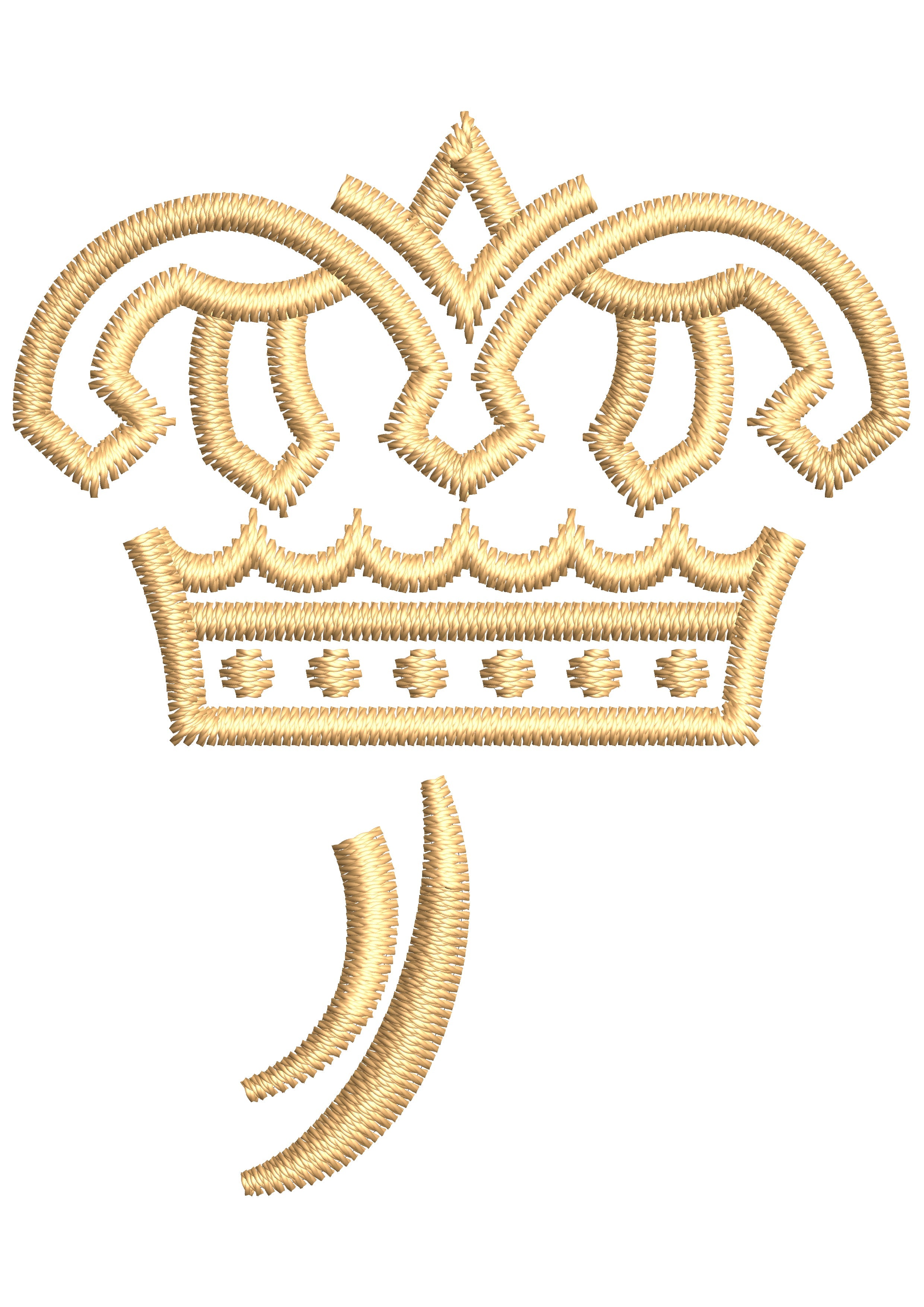 Crown Badsha Embroidery Design
