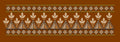 Triangular Floral Geometric Border Embroidery Design