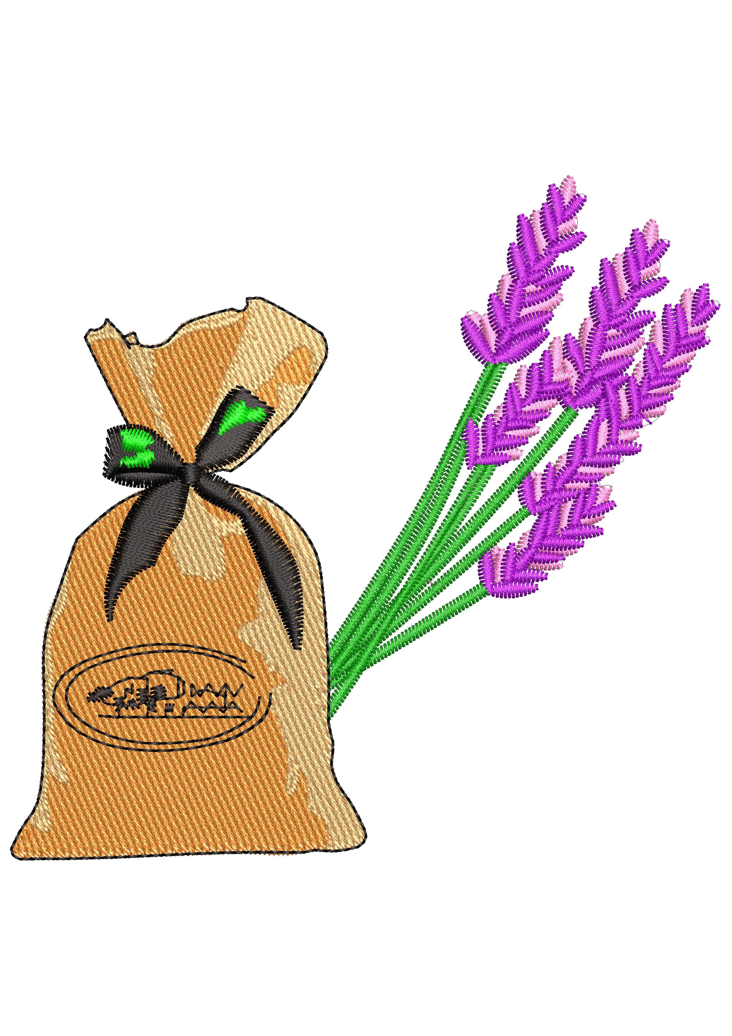 Grain Bag Embroidery Design
