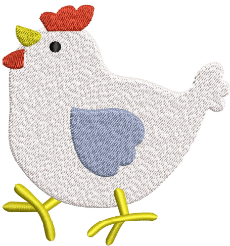 Hen Embroidery Design
