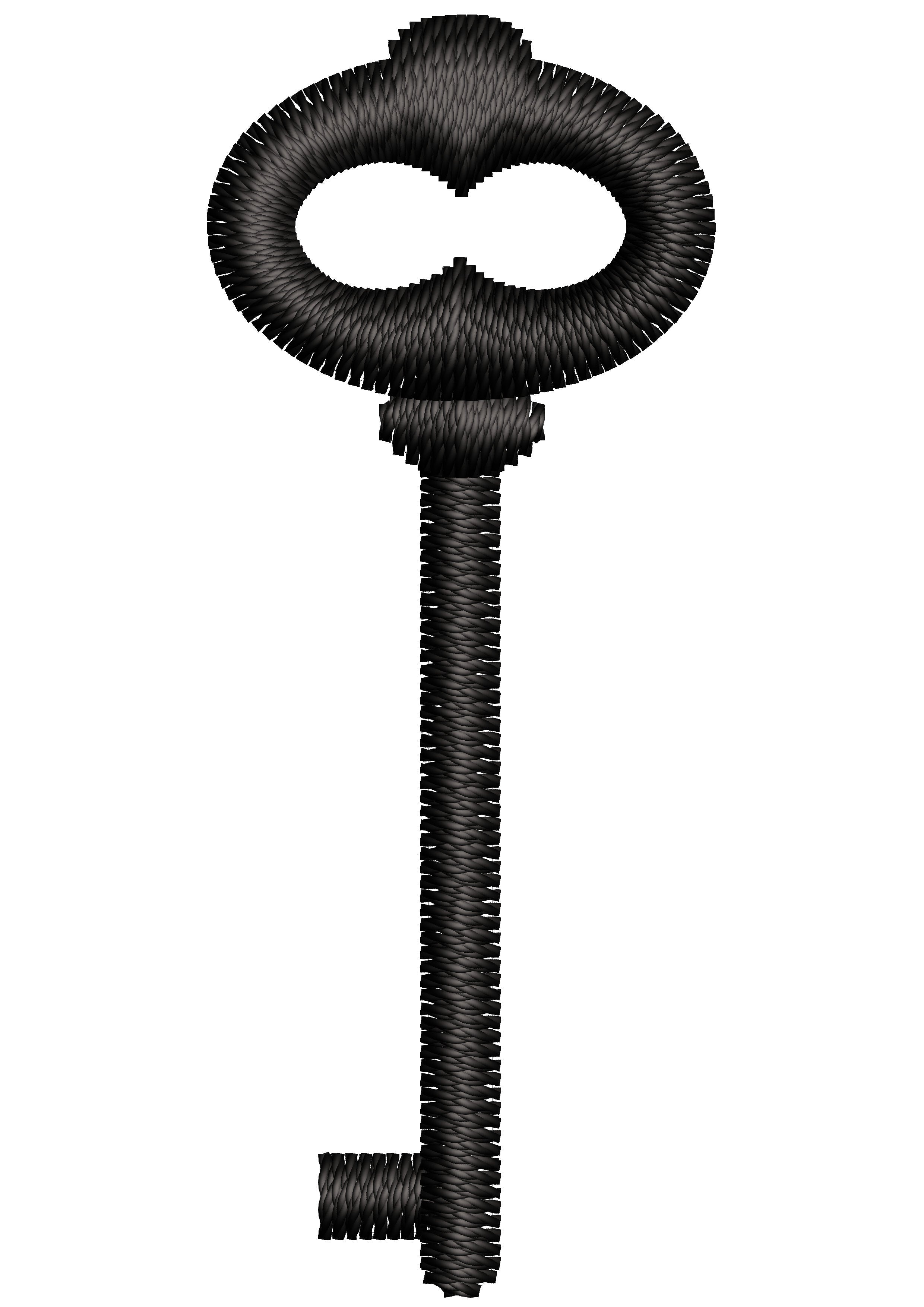 Key Embroidery Design