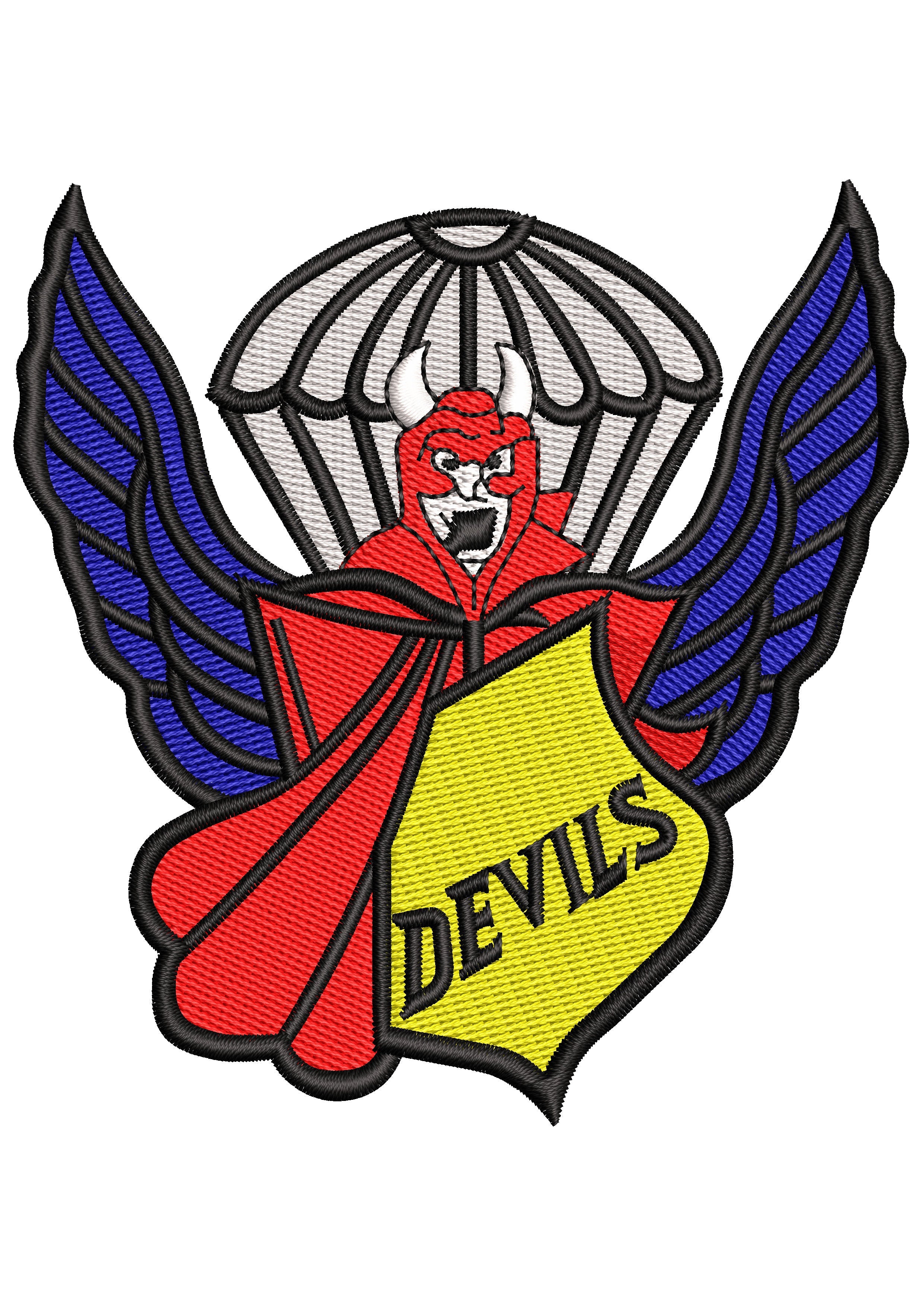 Devil Embroidery Design