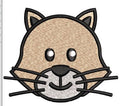Cat Face Embroidery Design