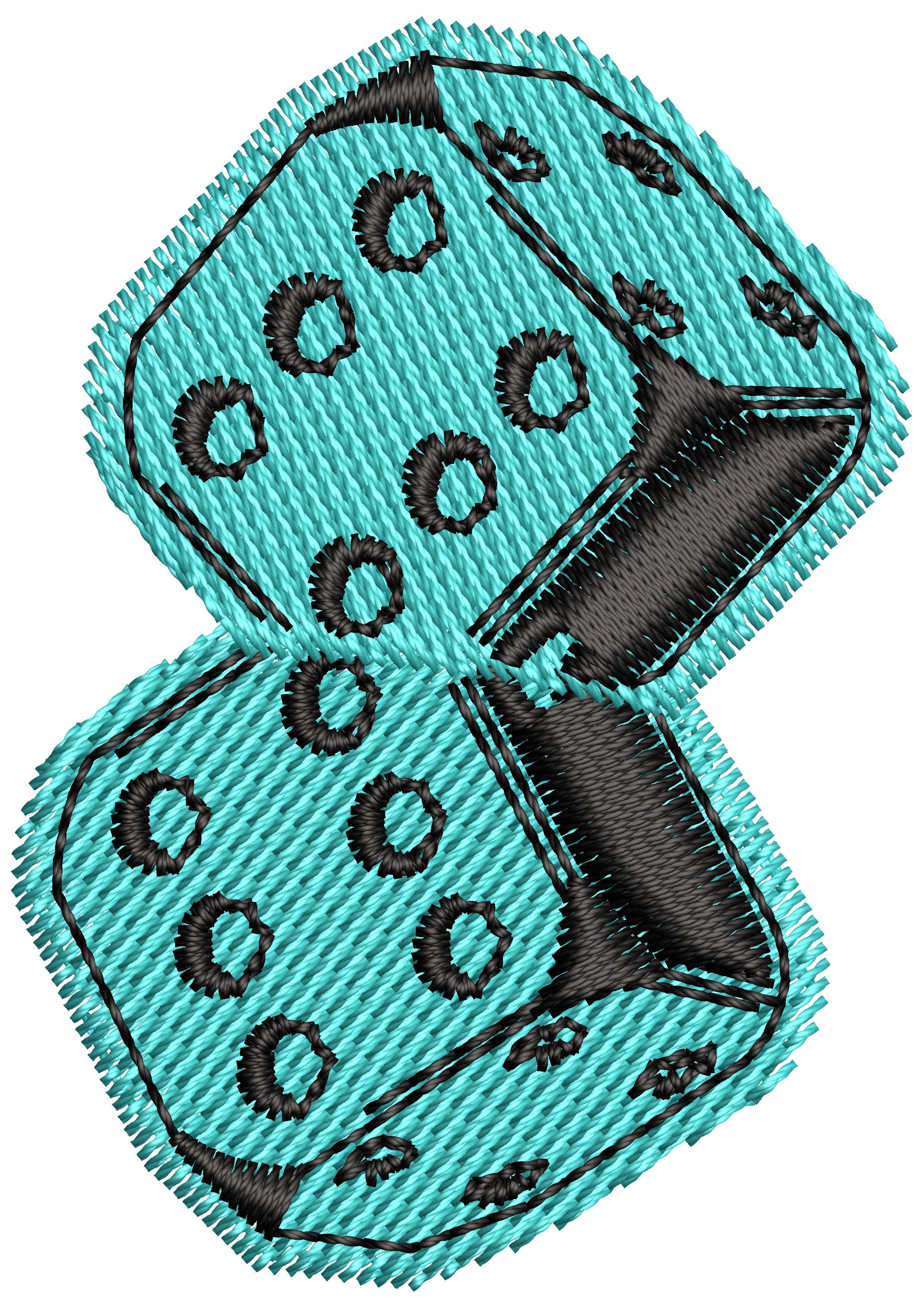 Lucky Dice Embroidery Design