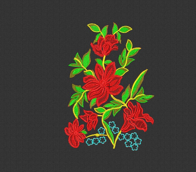 Flower Embroidery Design