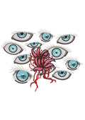 Plant Eyes Embroidery Design