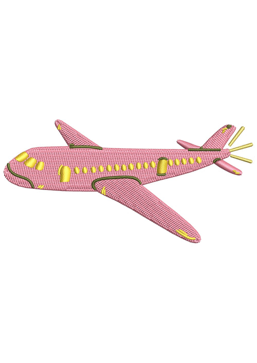 Aeroplane Embroidery Design