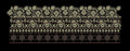 Midnight Gold Filigree Embroidery Design