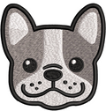 Dog Face Embroidery Design