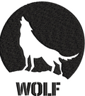 Wolf Embroidery Design