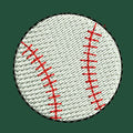 Base Ball Embroidery Design