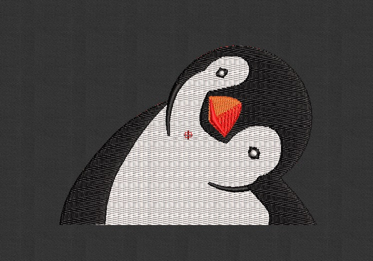 Penguin Embroidery Design