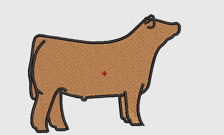 Cow Embroidery Design