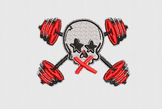 Skull Embroidery Design