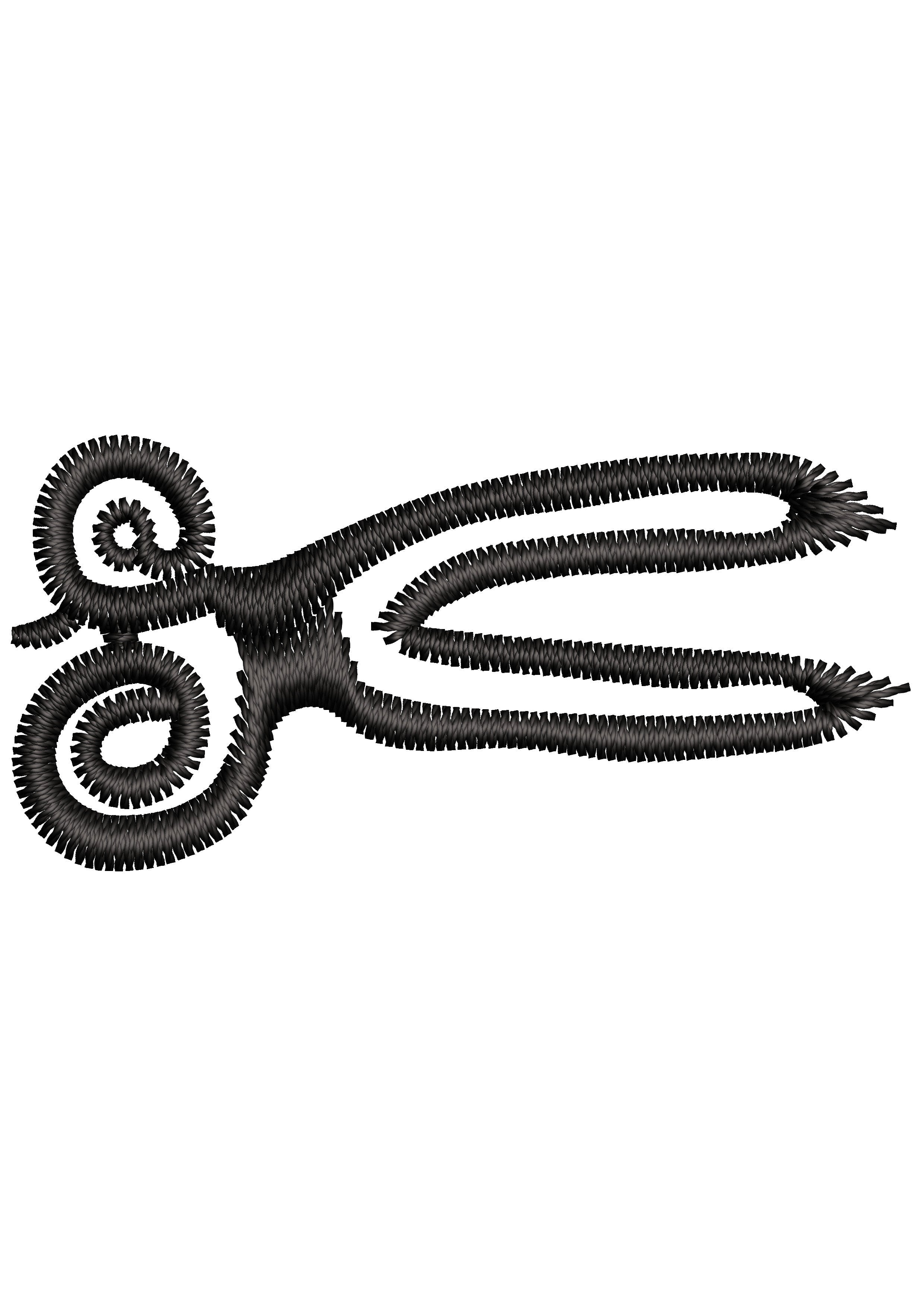 Scissors Embroidery Design