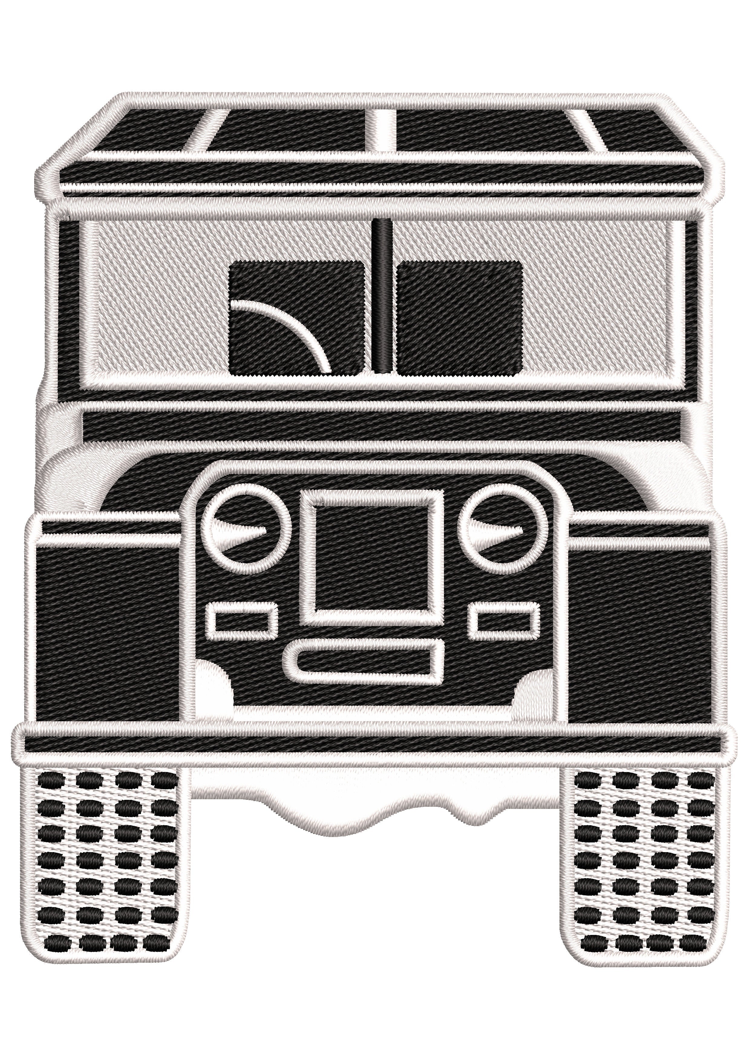 Bold Truck Embroidery Design