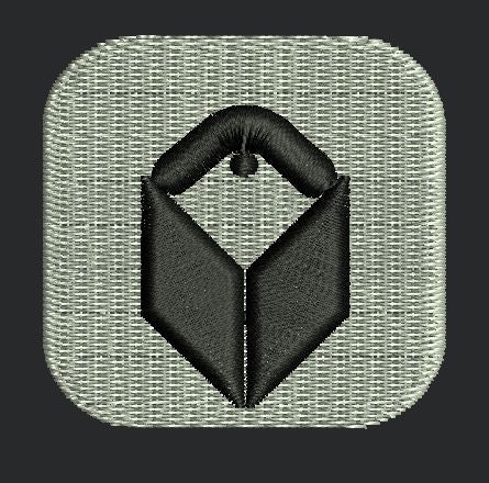Icon Geometric Abstract Symbol Embroidery Design