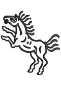 Horse Jumping Embroidery Design