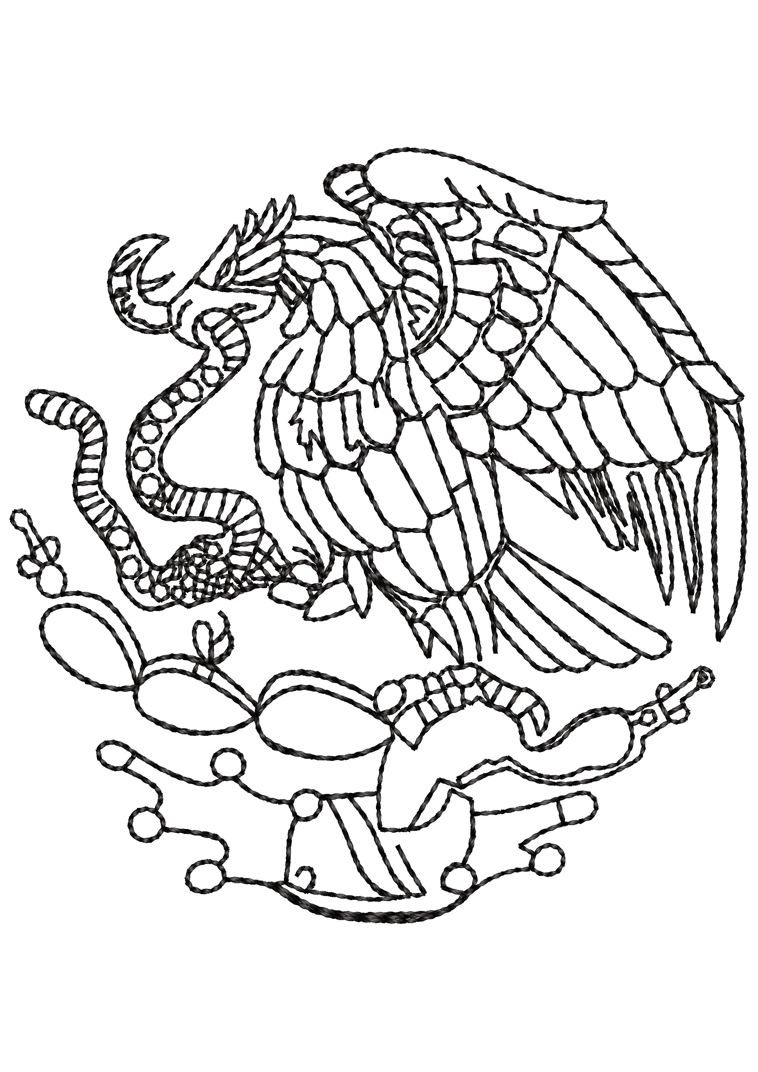 Dragon Eat Snake Embroidery Design