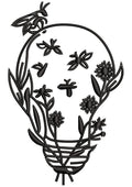 Light Ins Embroidery Design