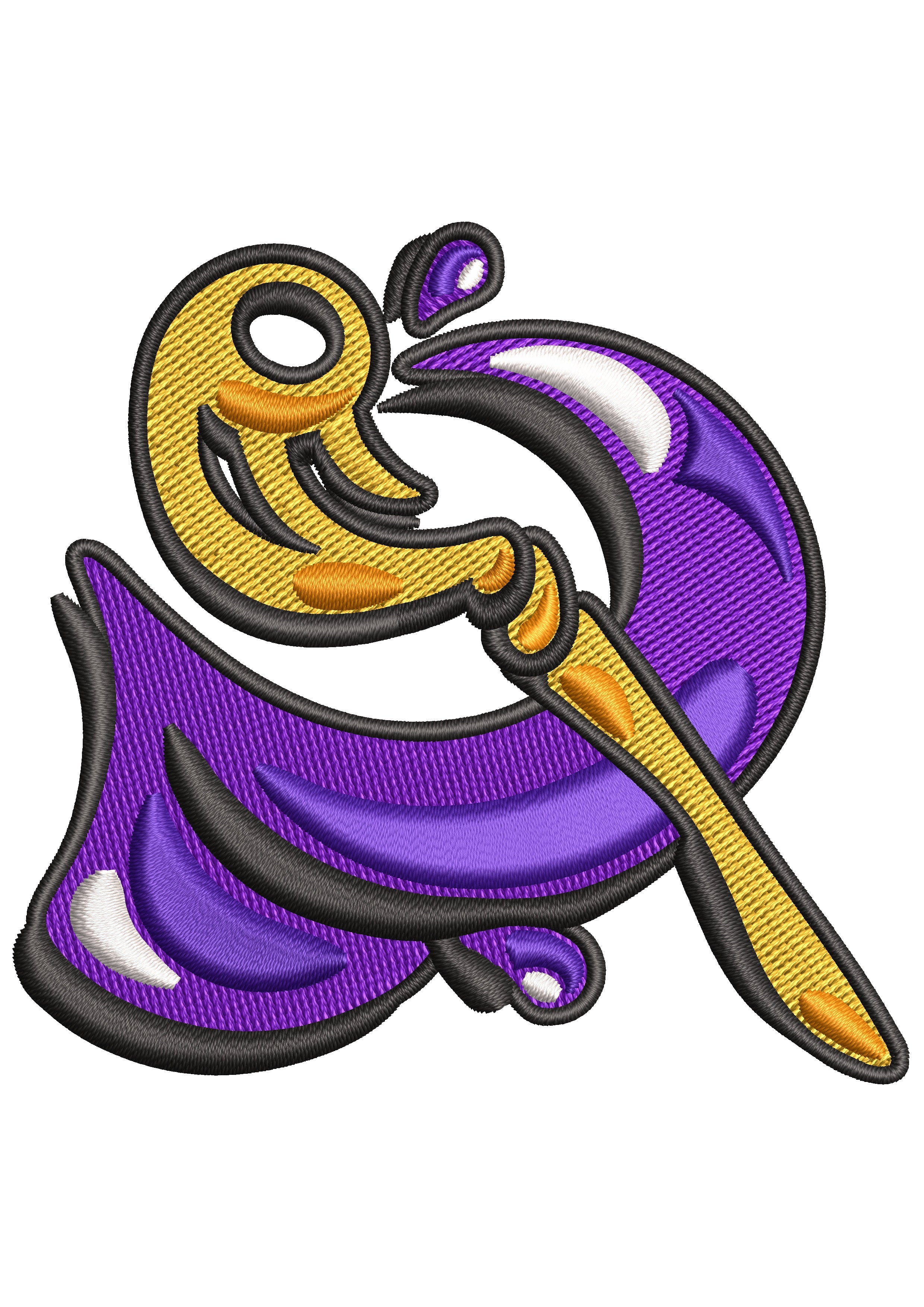 Drawing Brush Embroidery Design