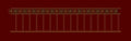 Floral Jacquard Border Orange & Red Vertical Lines Embroidery Design