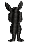 Crazy Rabbit Embroidery Design