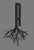 Letter R Rooted Embroidery Design
