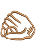 Baseball Mitts Embroidery Design