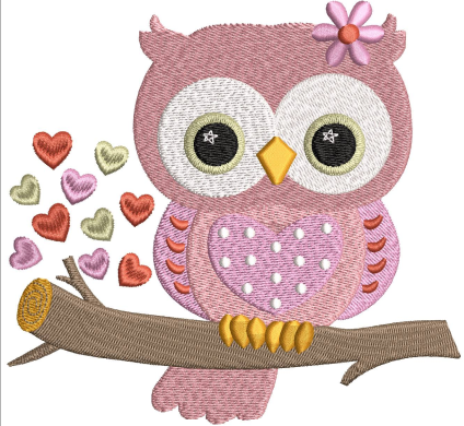 Owl Embroidery Design
